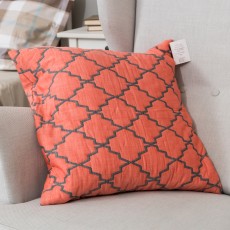 Подушка декоративная  "Ромбы оранж"